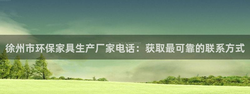 杏耀线路5检测：徐州市环保家具生产厂家电话：获取最可靠的联系
