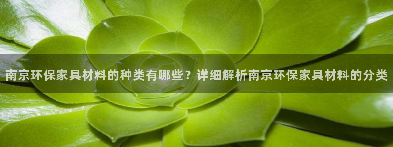 杏耀总代：南京环保家具材料的种类有哪些？详细解析南京环保家具
